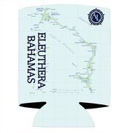 Altered Latitudes Eleuthera Bahamas Chart Standard Beverage Cooler (4-Pack)