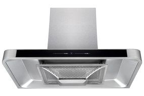 CYBER Arc Edges 36" Wall Mount Range Hood Seamless Stainless Steel Touch Panel