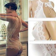 Underwear, PHOTNO Summer Beach Fashion Women Pajamas Lace Backless Jumpsuit Swimsuit Bodysuit N4