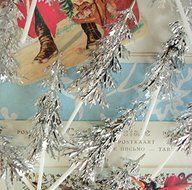 Silver Tree Cupcake Picks - 24 pcs