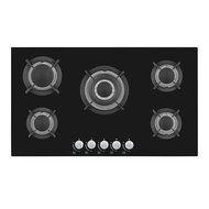 Empava HQ5L90A Tempered Glass Built-in 5 Burners Stove Gas Hob Fixed Cooktop, 34" L