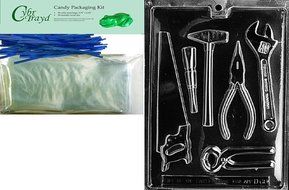 Cybrtrayd D066 Tools Assortment (1 Ea.) Chocolate Candy Mold with Exclusive Cybrtrayd Copyrighted Chocolate Molding...