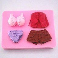 Y&amp;XL&amp;H Dress Pants Underwear Fondant Cake Silicone Mold Cake Decoration Tools,L8.5cmW6.3cmH1.8cm