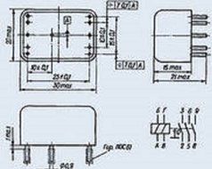 Relay RES-44 251 reed switch USSR 5 pcs