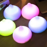 Kivors Portable Calabash Bluetooth Wireless Speaker with 5 Colors LED Lights, Compatible with iPhone, iPad, Samsung... N2