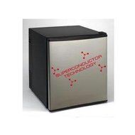Avanti 1.7cf Auto Defrost Refrigerator Reversible Black with Stainless Steel