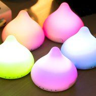 Kivors Portable Calabash Bluetooth Wireless Speaker with 5 Colors LED Lights, Compatible with iPhone, iPad, Samsung... N3