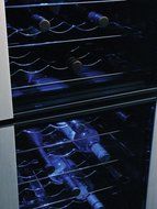 Koolatron WC45 45 Bottle Dual Zone Wine Cellar, Black/Silver