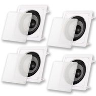 4 Acoustic Audio CS-IW8SUB In Wall 1000 Watt 8&quot; Home Theater Passive Subwoofers CS-IW8SUB-4S N3