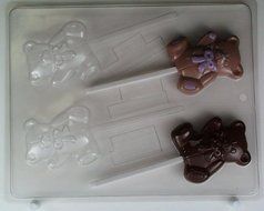 Medium Bear with bow on neck BH008 Bear Heaven Chocolate Candy Mold