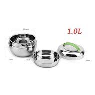 Stainless Steel Apple Shape Lunch Box with Handle Student Thermos Food Container Insulation Kitchen Tableware N3