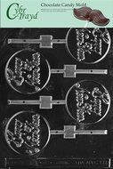 Cybrtrayd C111 Happy New Year Lolly Life of the Party Chocolate Candy Mold with Exclusive Cybrtrayd Copyrighted...