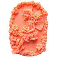 Y&amp;XL&amp;H Flower Fairy Shaped Fondant Cake Chocolate Silicone Mold Cake Decoration Tools,L9.5cmW6.5cmH3cm