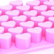 55 Silicone Mini Heart Cake Mold Chocolate Cookies Baking Mould Soap Mold