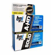 BPI Sports A-HD Elite &amp; Solid Combo (30 Capsules Each) Lean Muscle Building