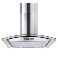 Yescom 30" Kitchen Wall-Mount Stainless Steel Glass Range Hood 760 CFM 3 Speed Touch Control Vent