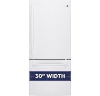 GE White Bottom Freezer Refrigerator N10