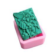 Pinkie Tm Flower girl silicone-handmade-soap-mold silica gel mould silicon candle moulds lover gift soap mould... N3