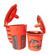 K-CARAFE 2.0 Reusable Filter and K-CUP 2.0 Single Cup Reusable Filters Gift Set From Freedom Brew fits Brewer... N3