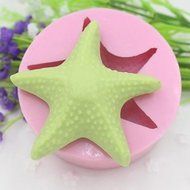 Y&amp;XL&amp;H Starfish Shaped Fondant Cake Chocolate Silicone Mold Cake Decoration Tools,L8.5cmW8.5cmH3.3cm N2
