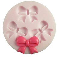 Y&amp;XL&amp;H Three Holes Bowknot Round Silicone Mold Fondant Molds Sugar Craft Tools Resin flowers Mould Molds For Cakes