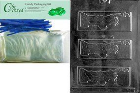 Cybrtrayd P015 Statue of Liberty Bar Chocolate Candy Mold with Exclusive Cybrtrayd Copyrighted Chocolate Molding... N2