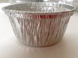 100 Aluminum Foil Muffin Cupcake Ramekin 4oz Cups with Lids Disposable N2