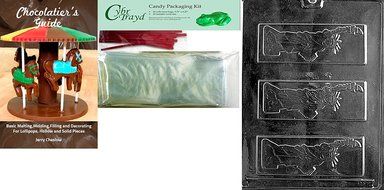 Cybrtrayd P015 Statue of Liberty Bar Chocolate Candy Mold with Exclusive Cybrtrayd Copyrighted Chocolate Molding... N3