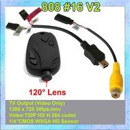 Mini DVR 808 #16 V2 -Lens D Car Key Chain Micro Camera HD 720P Pocket Camcorder