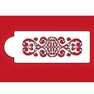 Sher FOUR-C Flower Stencil for Cake Decorating Side Decor Color White