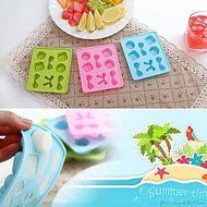 Sher Candy Colour Bow-knot Ice Mould Silicone Ice Cubes Chocolate Mould (Random Color) N4