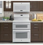 GE PB960TJWW Profile 30" White Electric Smoothtop Double Oven Range - Convection N3