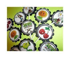 30 Party &quot;Plants vs Zombies&quot; Dimensional Cupcake Toppers Sticks