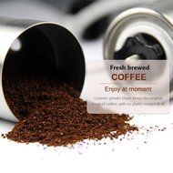 Oria Manual Coffee Grinder, Conical Ceramic Burr Coffee Bean Grinder - Hand Coffee Mill - Aeropress Compatible... N2