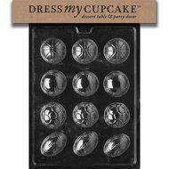 Dress My Cupcake Chocolate Candy Mold, Ball Assorted Baseball/Soccer/Football, Sports