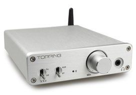 VX3 Digital Hi-Fi Power Stereo Amplifier Wireless Bluetooth 4.0 Power Digital Amplifier (Silver) N5