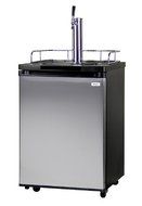 Kegco Homebrew Kegerator Triple Faucet Ball Lock Keg Dispenser Black N23