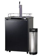 Kegco Homebrew Kegerator Triple Faucet Ball Lock Keg Dispenser Black N24