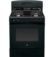 GE JGB630DEFBB 30" Black Gas Sealed Burner Range