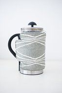 French Press Coffee Cover (12-cup, Grey Velvet) N26