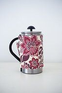 French Press Coffee Cover (12-cup, Grey Velvet) N28