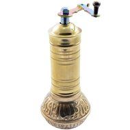 Manual Hand Grinder Mill SET for Turkish Greek Arabic Coffee Beans &amp; Spice Pepper Salt , Brass (Daddy &amp; Kid) N2