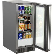 Marvel ML15BCG1RS Beverage Center, Glass Door, Right Hinge, 15-Inch, Stainless Steel