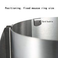 Cade Stainless Steel 6 to12 Inch Adjustable Cake Mousse Mould Cake Baking Cake Decor Mold Ring N4