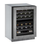 U-Line U3024ZWCINT00A Built-in Wine Storage, 24", Stainless Steel