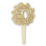 DecoPac 50th Anniversary DecoPic Cupcake Picks (12 Count)