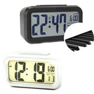 U9Q Light Control LCD Display Digital Snooze Digital Alarm Clock LED Backlight N2
