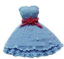 FD3129 Princess Dress Silicone Fondant Cake Mold Chocolate Baking Sugarcraft N2