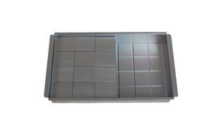 Alphabet Cake Pan Aluminum Alloy Alphabet Letters Number Cake Jello Tin Pan Fondant Mold with 12pcs Square Blocks...