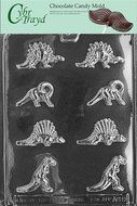 Cybrtrayd A060 Bite Size Dinosaurs Chocolate Candy Mold with Exclusive Cybrtrayd Copyrighted Chocolate Molding...